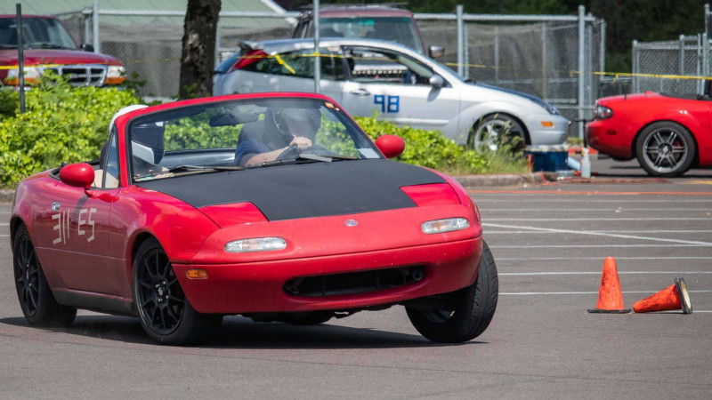 miata autocross turning