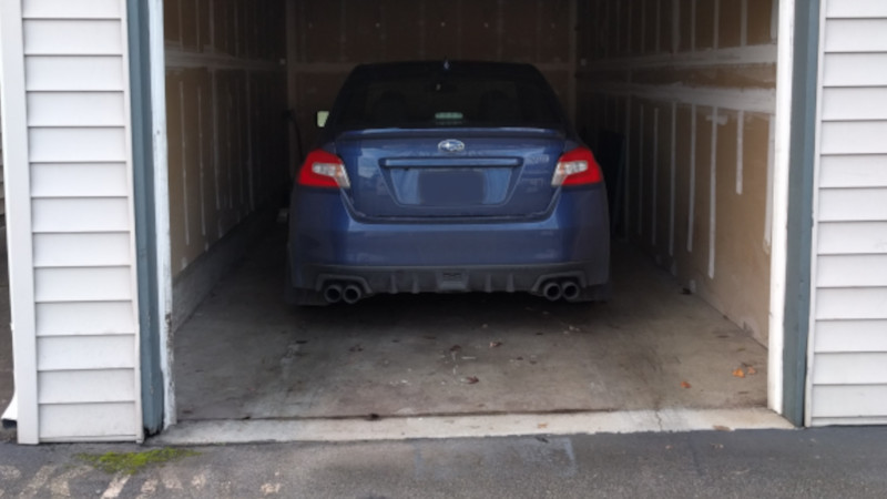car in garage